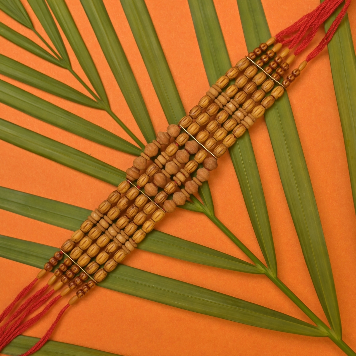 Heritage Wooden Bracelet Rakhi - Image 4