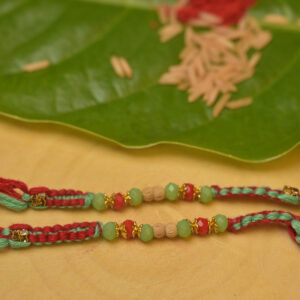 Pastel Wooden Bead Rakhi